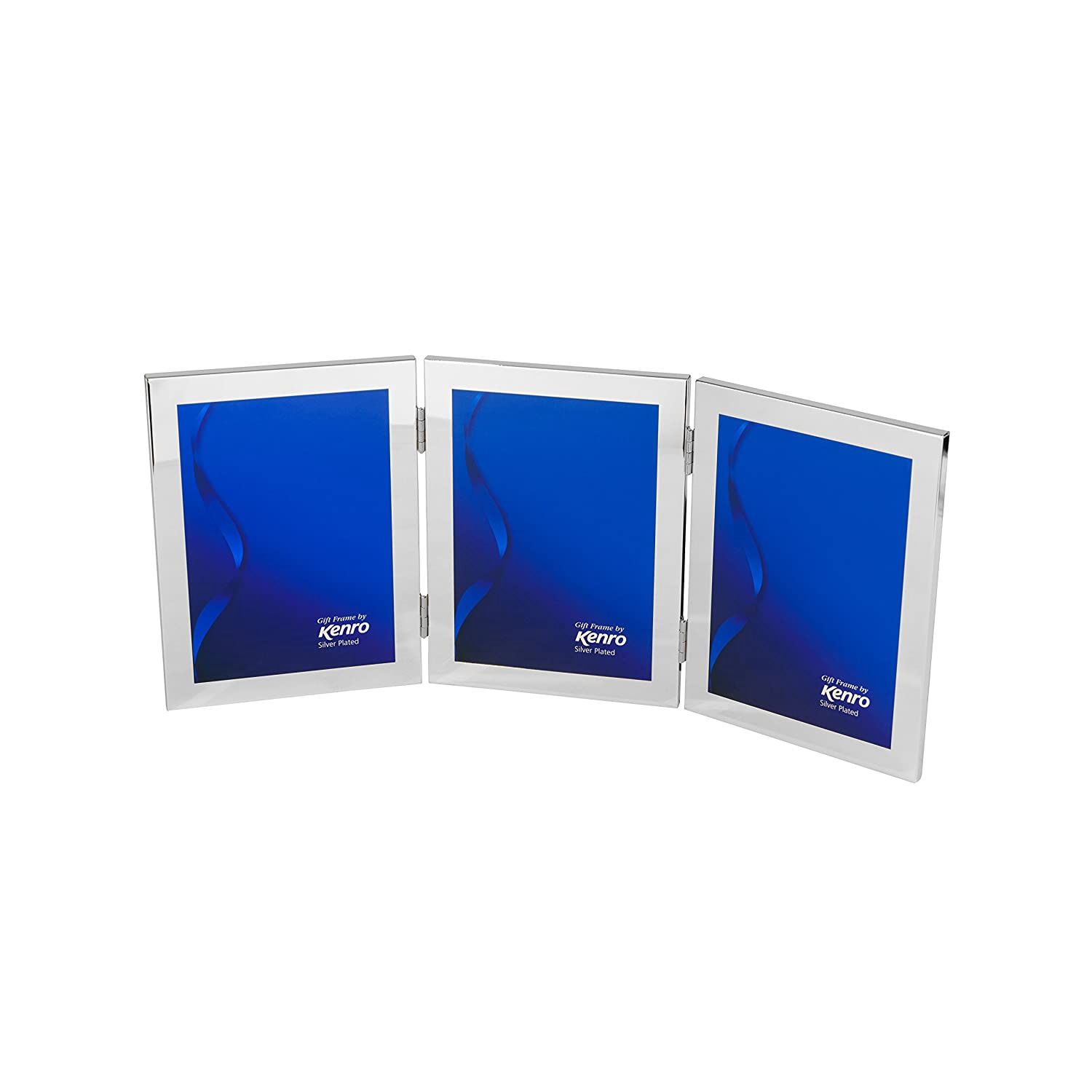 Kenro Symphony Elegant Frames, Size: Kenro Symphony Elegant Frame TRIPLE 6″x4″ – Silver