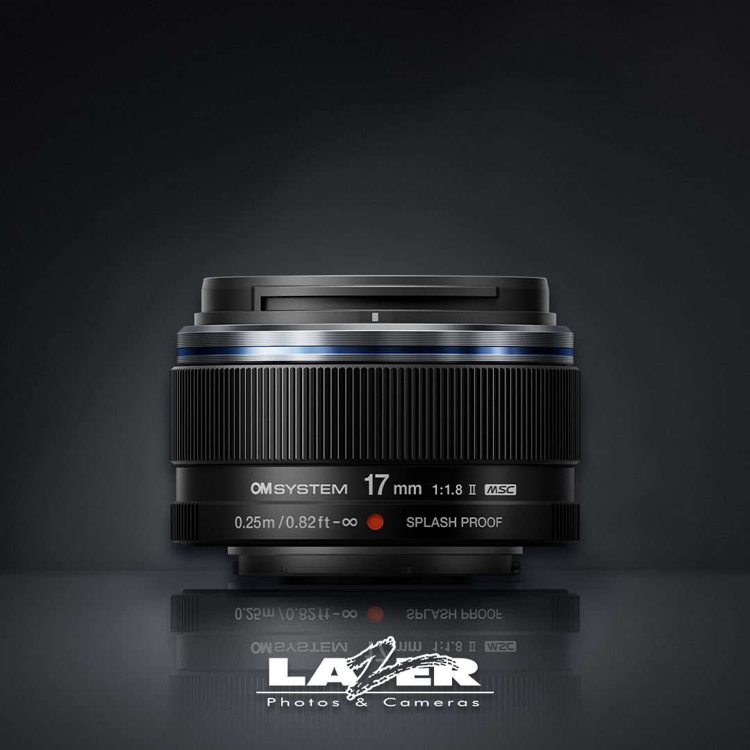OM SYSTEM M.Zuiko Digital 17mm F1.8 II Lens, Colour: Black