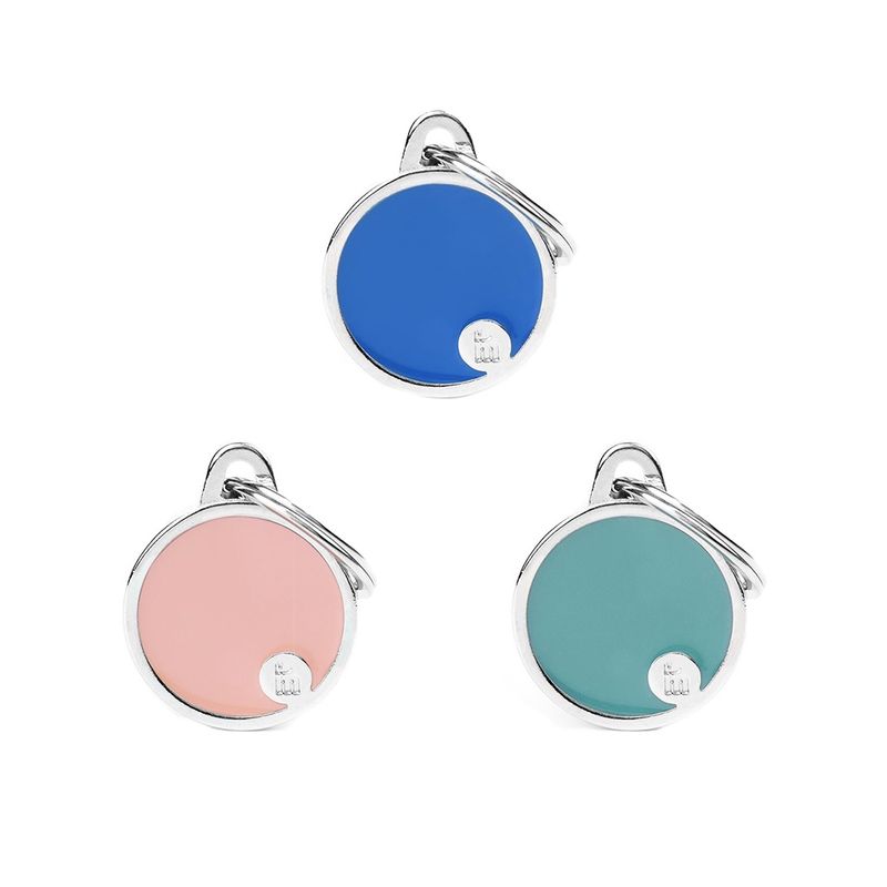 MyFamily Basic Handmade ID Tag - Small Circle (Various Colours)