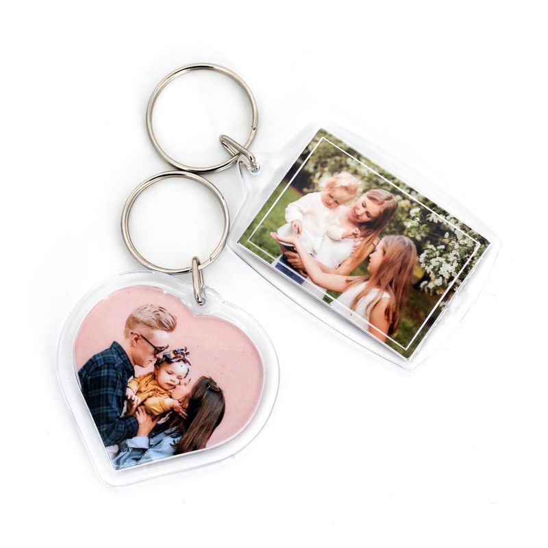 Acrylic Keychains with photo inserted on both sides [included]