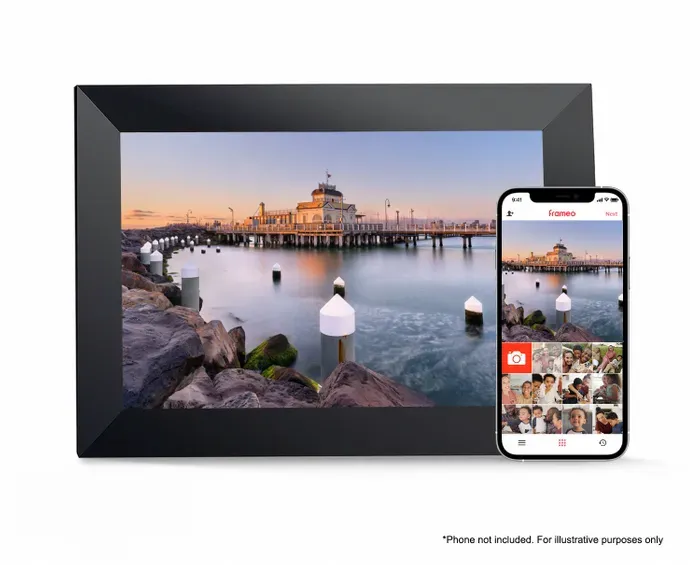 Firefly Frameo 10.1" WiFi Digital Photo Frame, Colour: Black