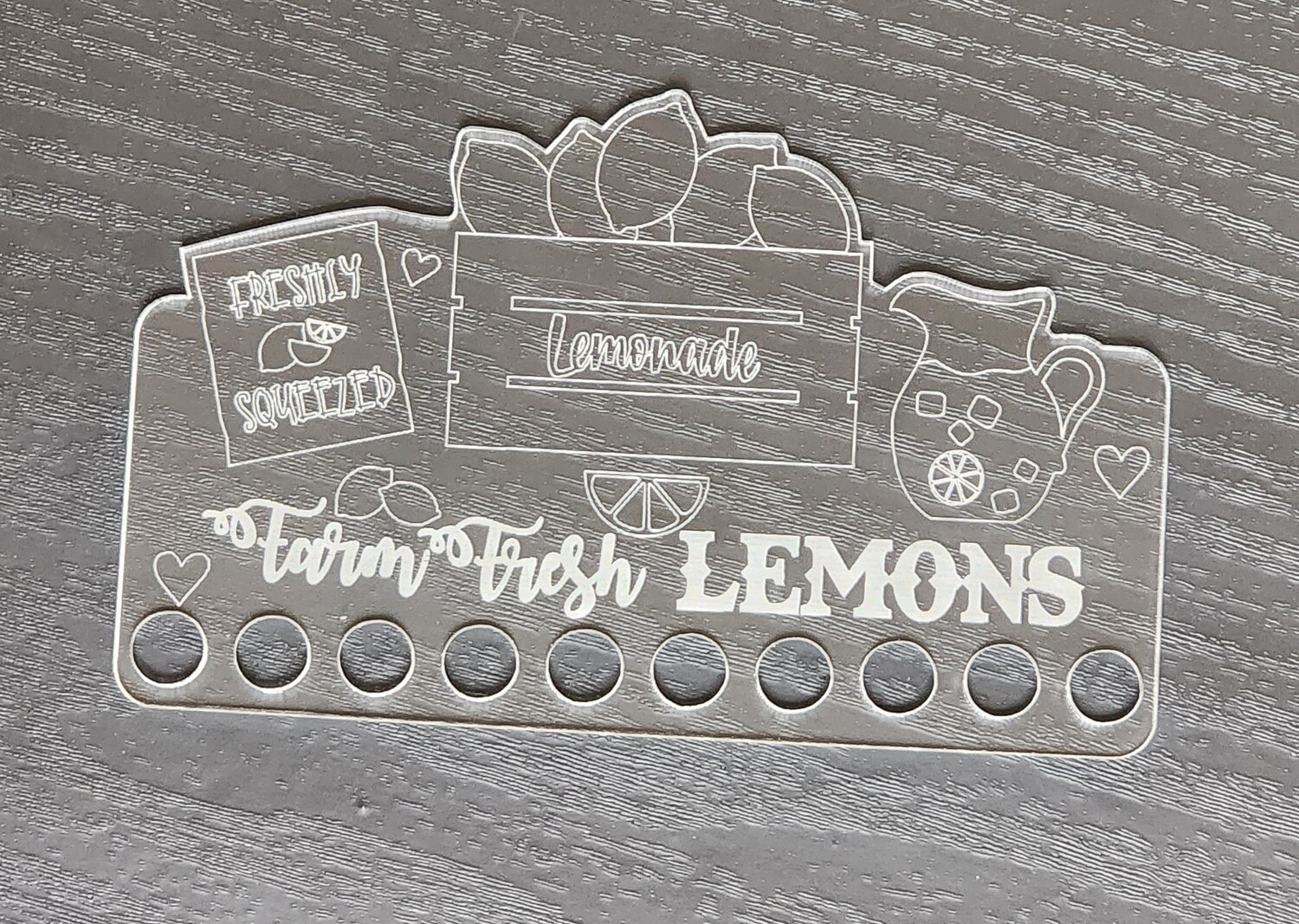 Fresh Lemons Acrylic Floss Keep