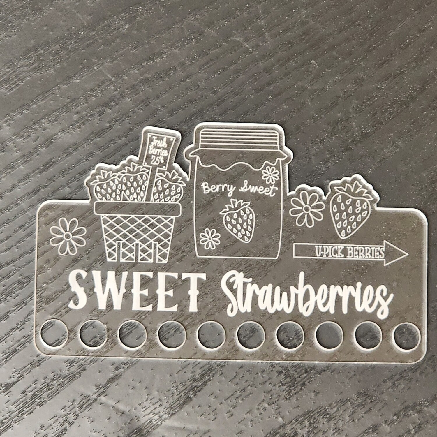 Sweet Strawberries Acrylic Floss Keep