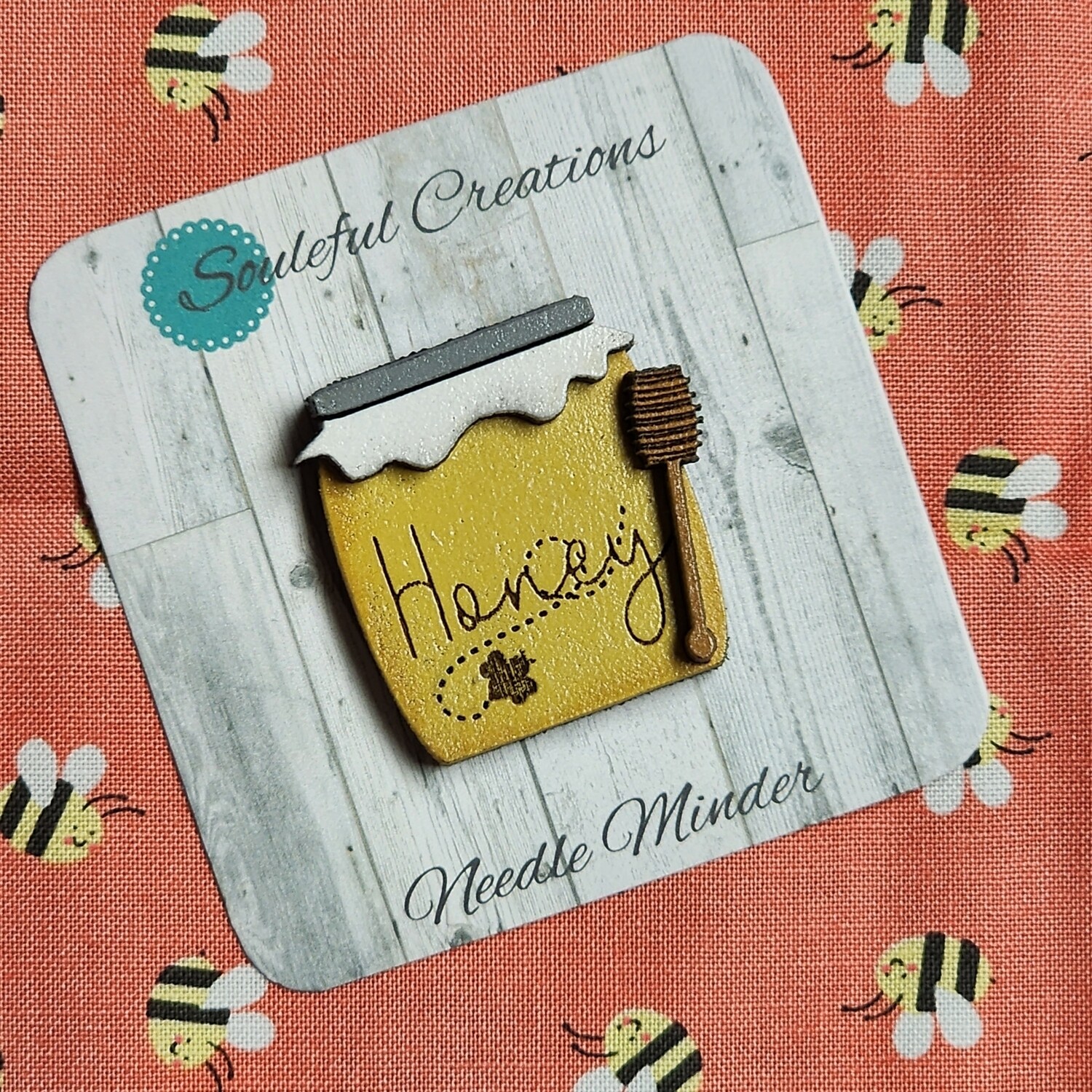Honey Jar Needle Minder