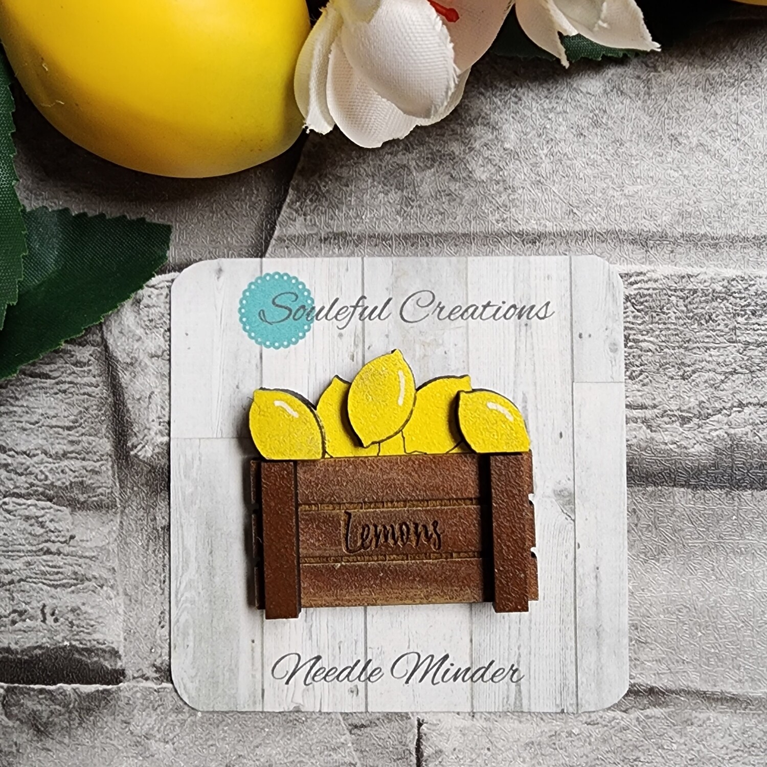 Lemon Crate Needle Minder