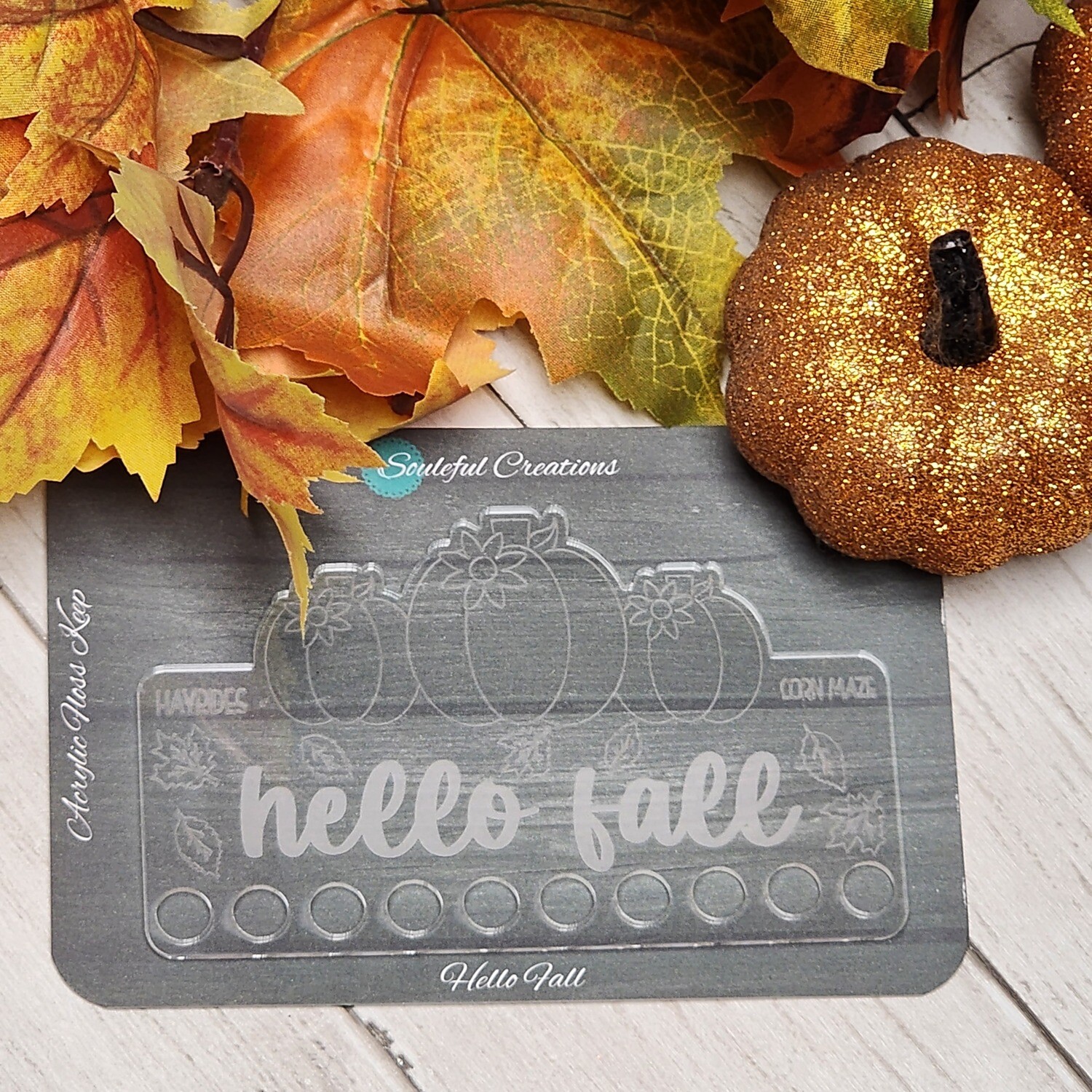 Hello Fall Acrylic Floss Keep