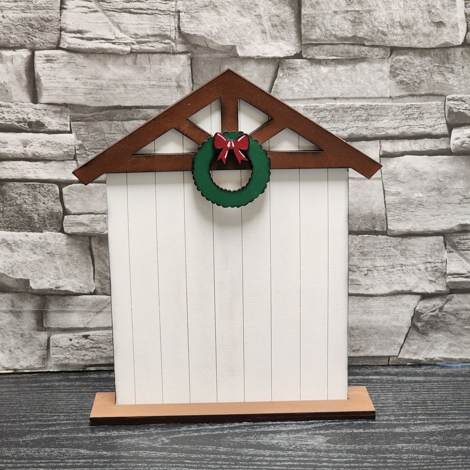 Small Town Christmas Village Barbershop Finishing Piece
