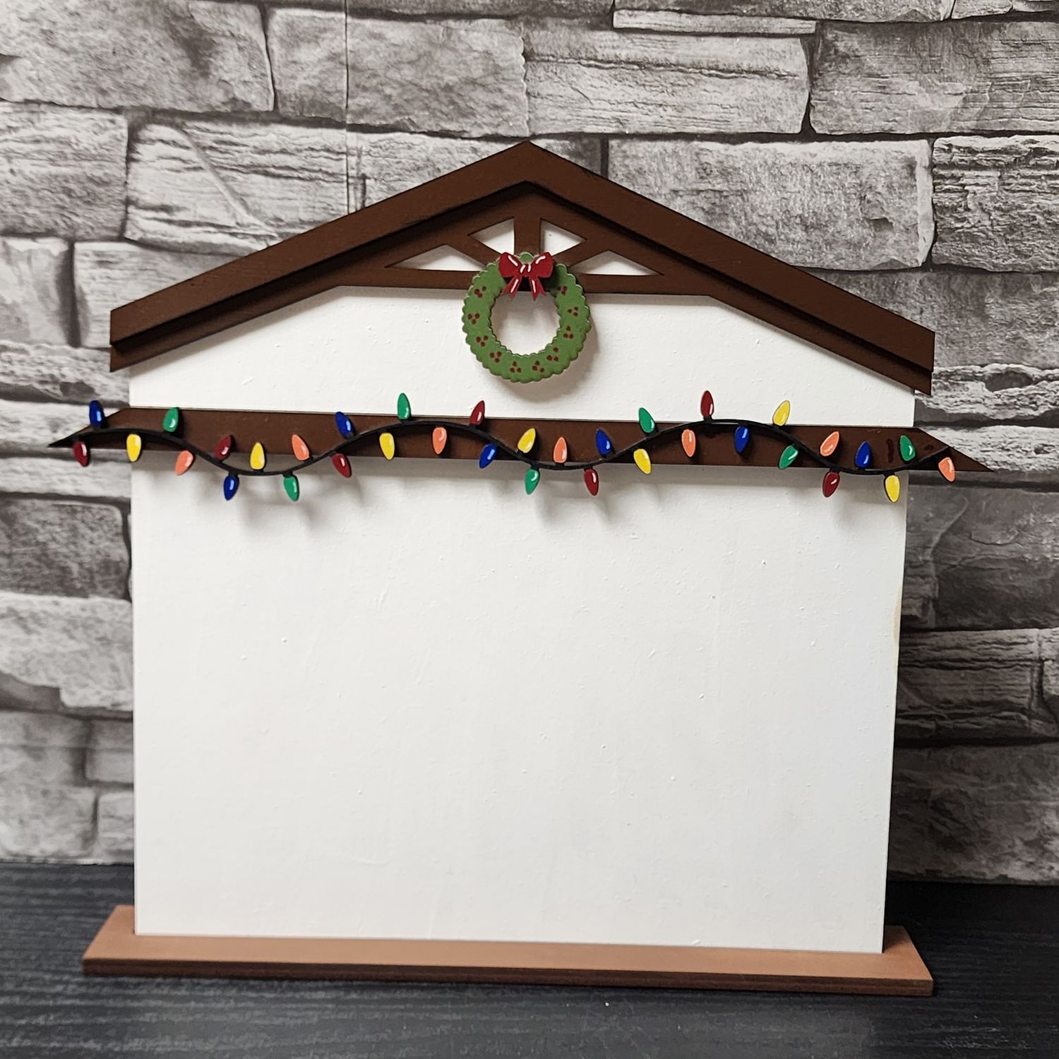 Small Town Christmas Village Service Station Finishing Piece