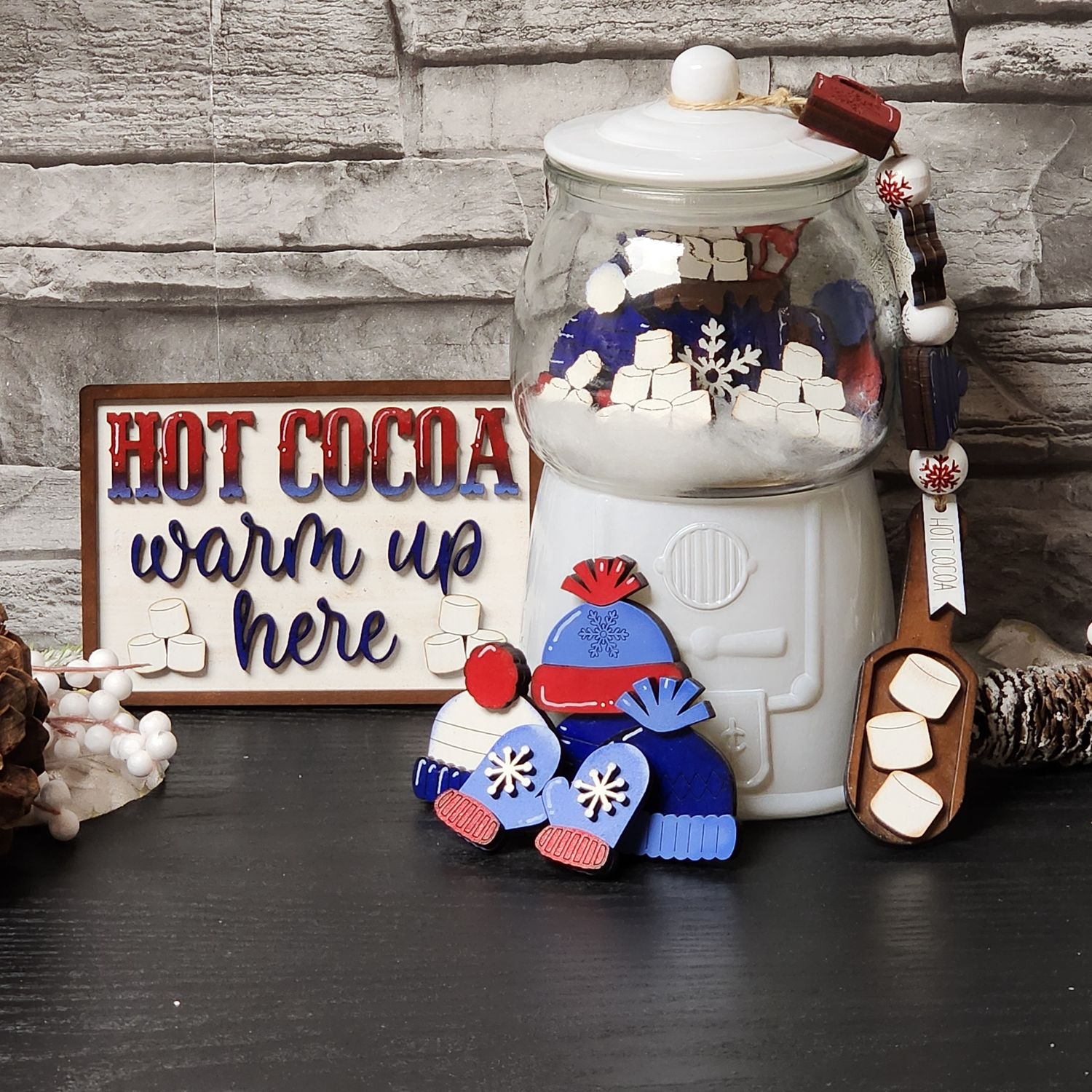 Hot Cocoa Tiered Tray