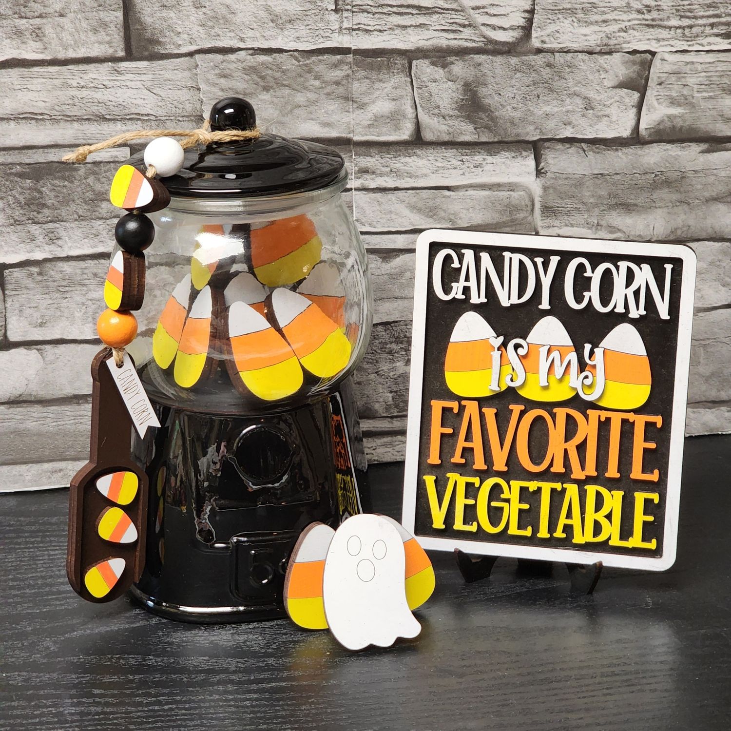 Candy Corn  DIY Tiered Tray