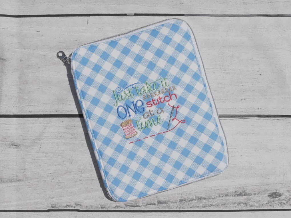 Patchwork Embroidered Creative Stitcher Supply Case(Cover Only)