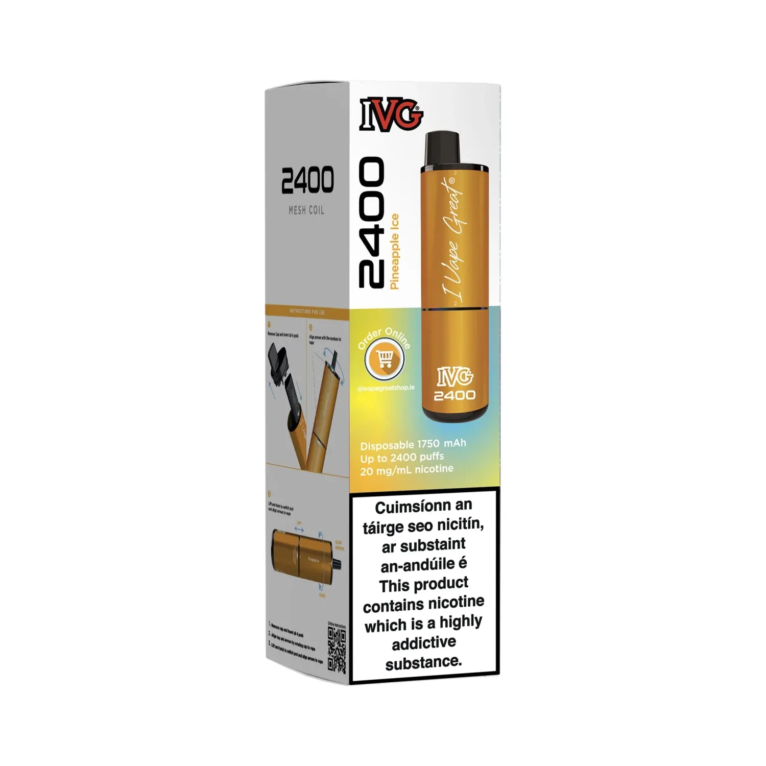 IVG 2400 Pineapple - 5 pack