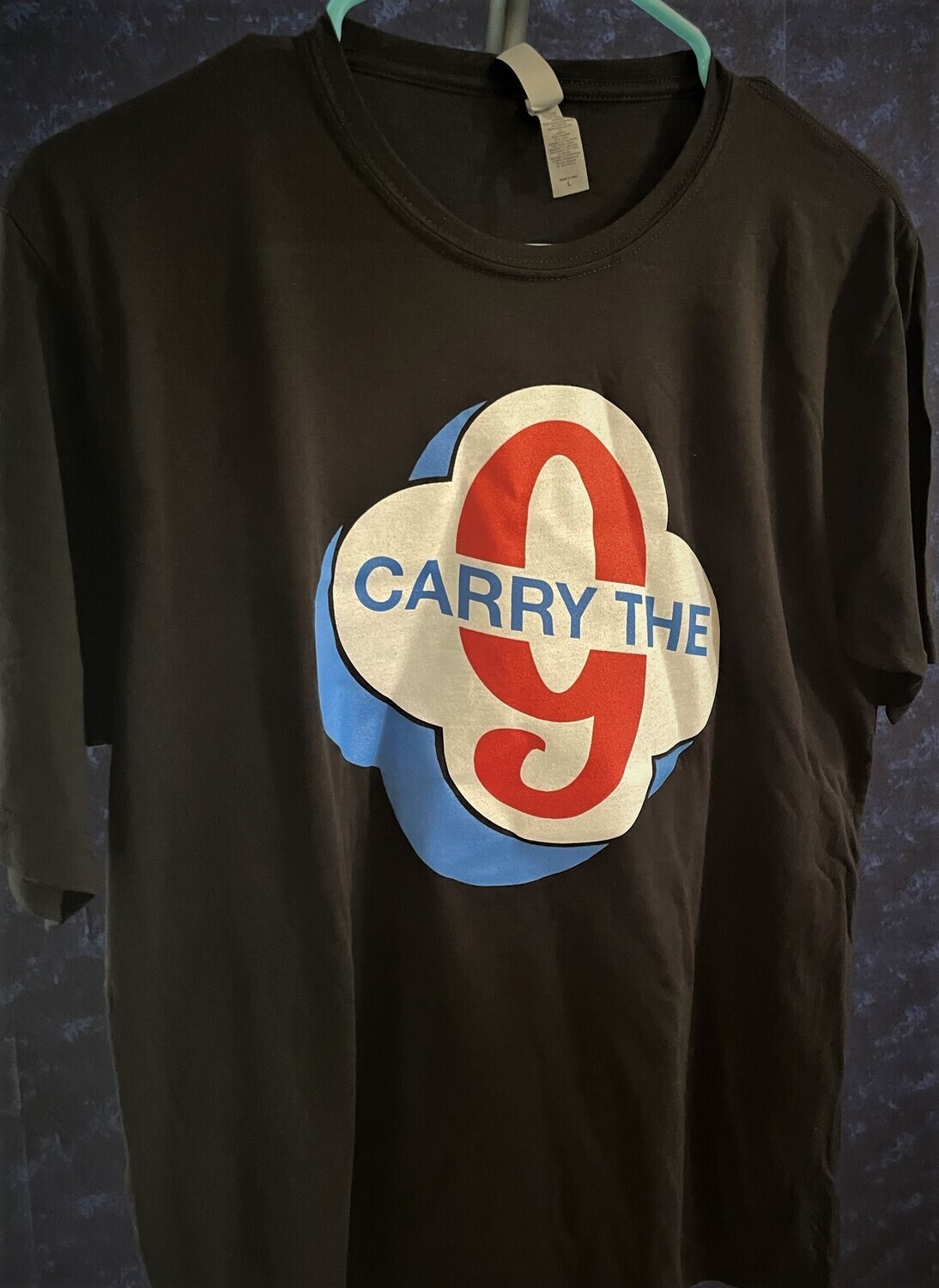 Carry the 9 Logo Women&#39;s T-Shirt - Black or Light Blue
