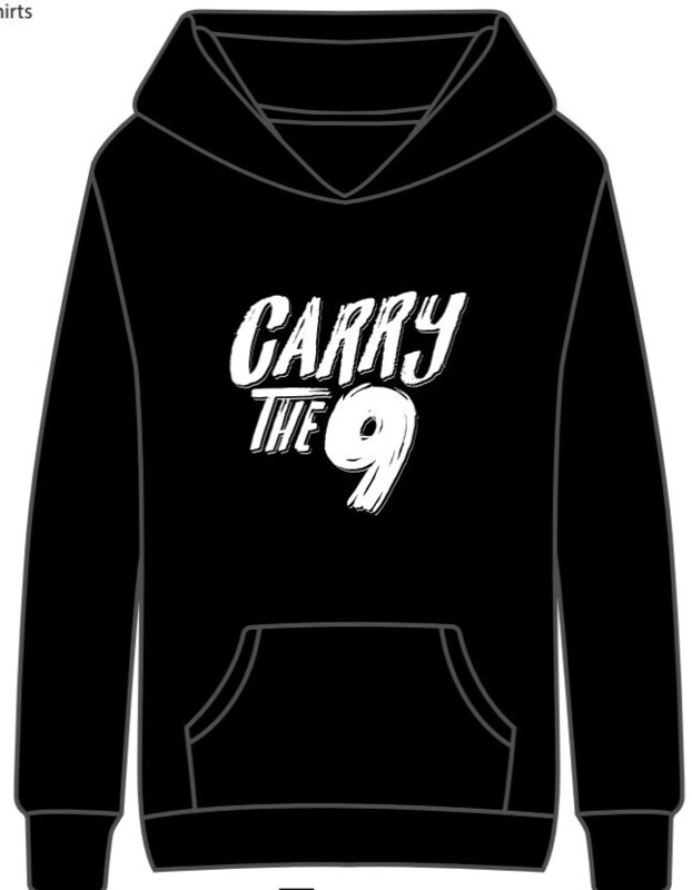 Carry the 9 White Logo Sweatshirt - Black