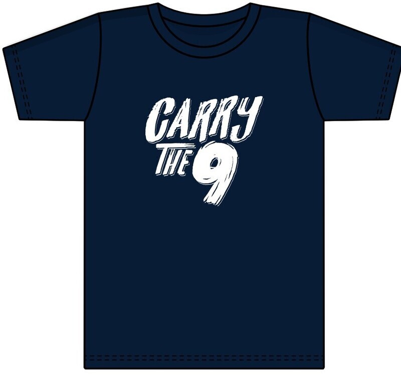 Carry the 9 White Logo Unisex T-Shirt - various colors