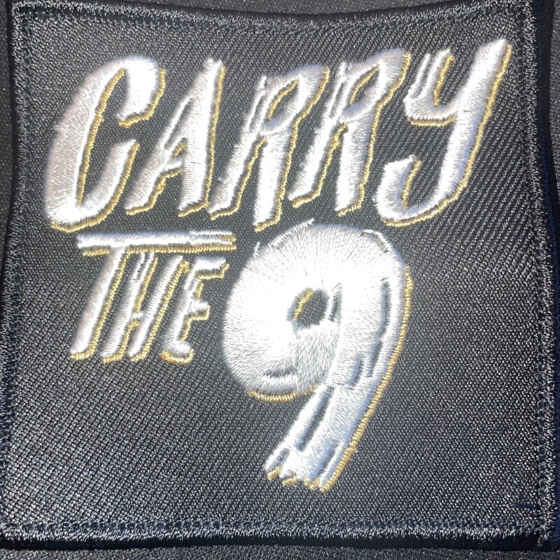 3x3 Black patch with white/yellow logo