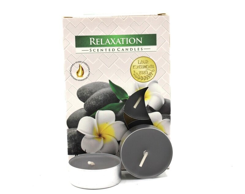 Set de 6 bougies chauffe plat parfumées - relaxation