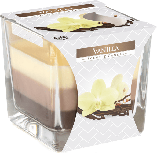 Bougie arc en ciel - vanille