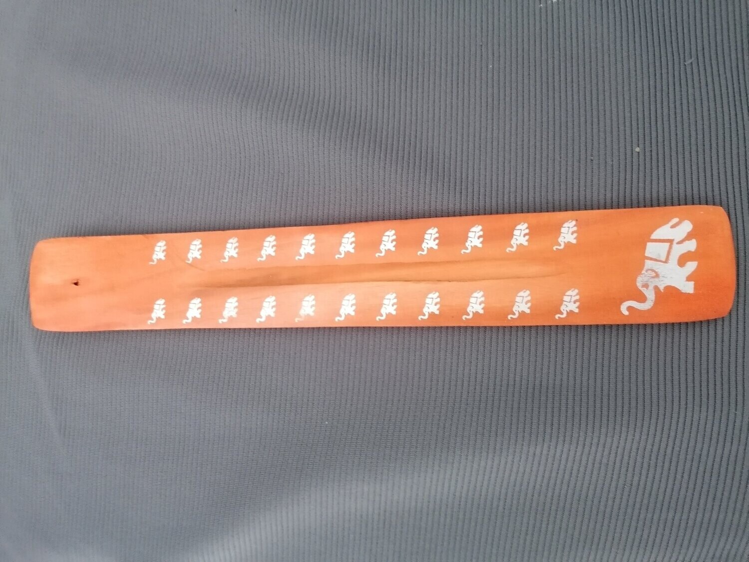 Porte encens en bois, orange - éléphant