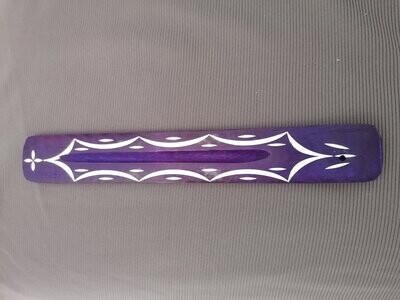 Porte encens en bois, violet Porte encens en bois, violet