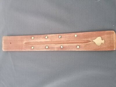 Porte encens en bois - As de pique Porte encens en bois - As de pique