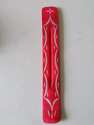 Porte encens en bois rouge - Porte encens en bois rouge -