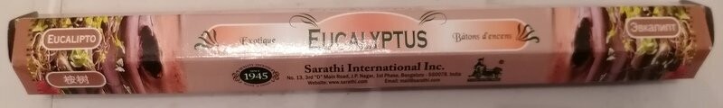 20 bâtons d'encens - eucalyptus