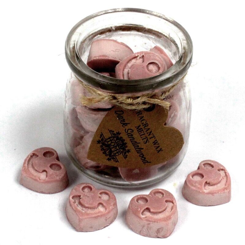 Coeurs fondants en Cire de soja - bois de santal