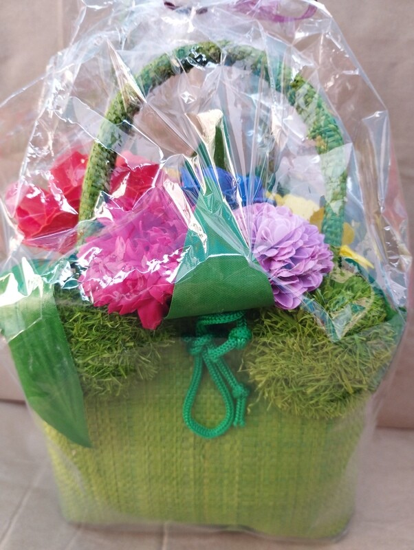 Fleur à savon - panier a pompon