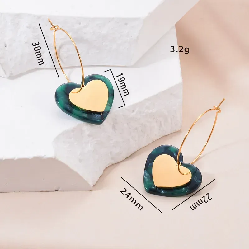 Boucles d'oreilles - coeur