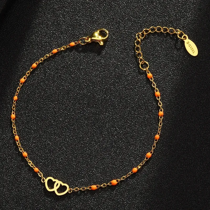 Bracelet chaîne - coeur