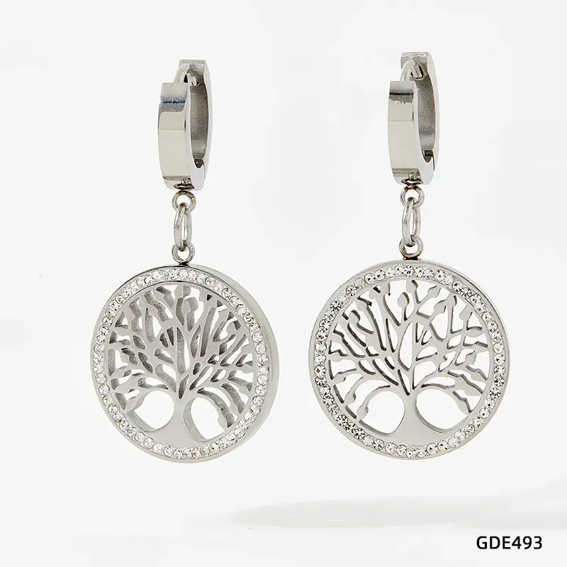 Boucle d'oreilles - arbre de vie