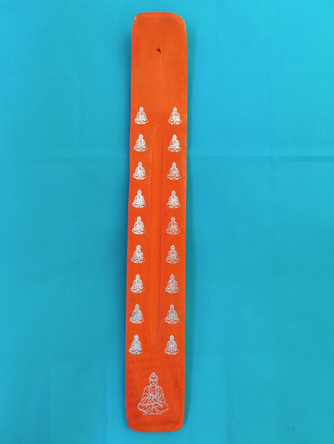 Porte encens - bouddha - orange