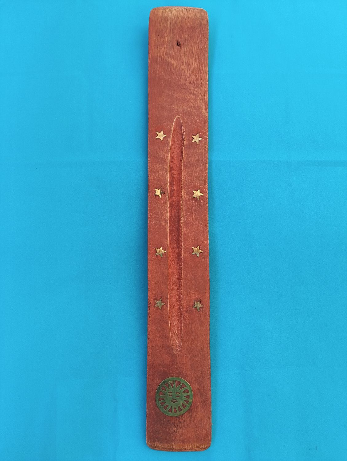 Porte encens - bois - soleil
