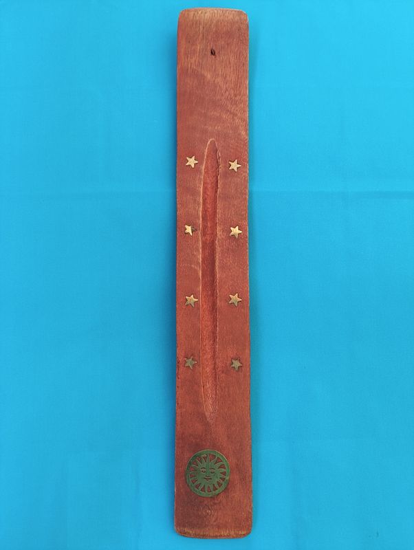 Porte encens - bois - soleil