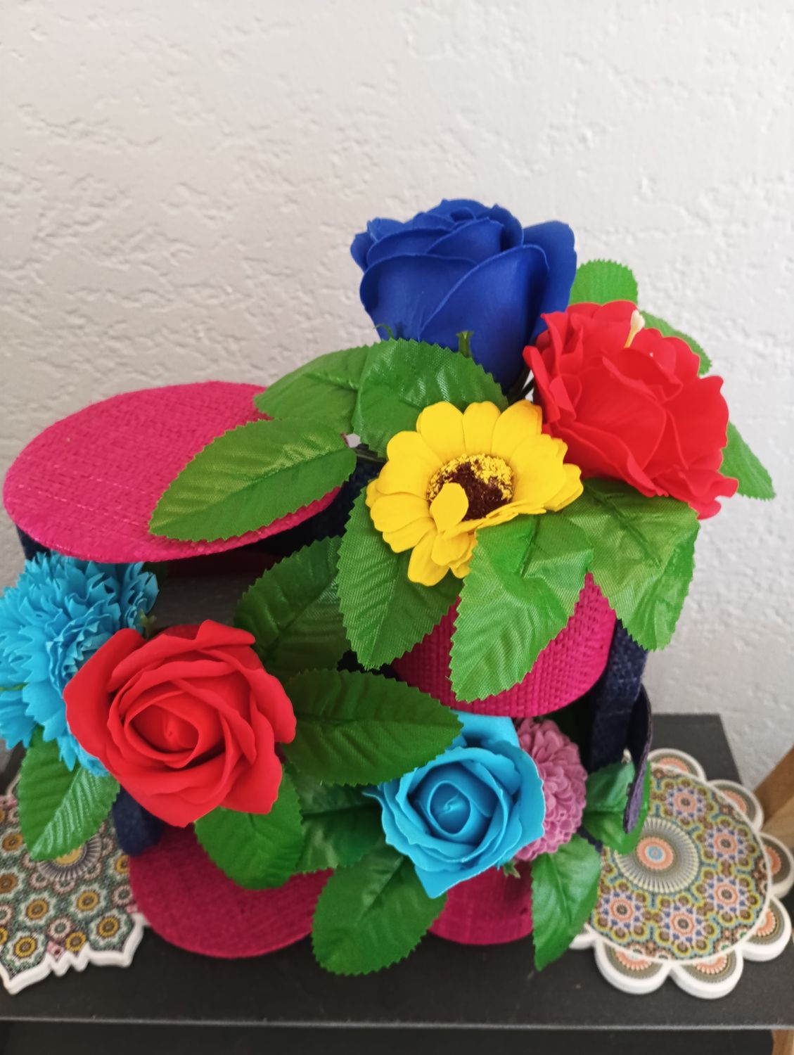 Fleur à savon - grosse boîte à bijoux
