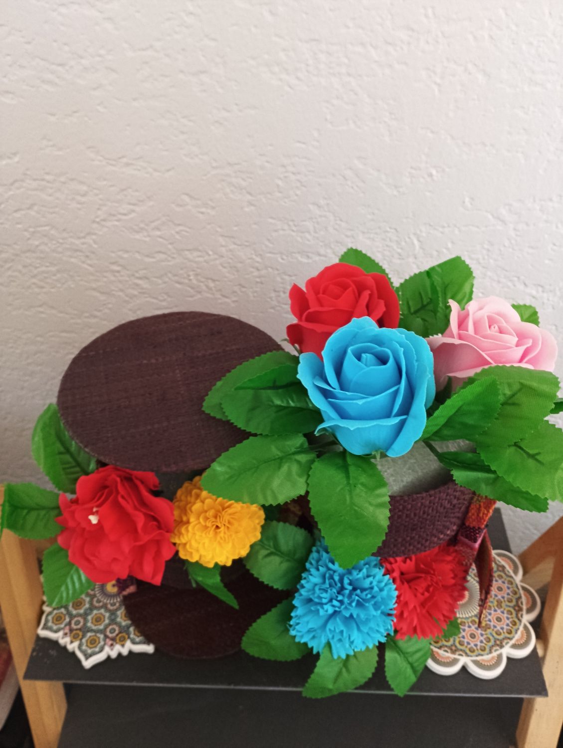 Fleur à savon - grosse boîte à bijoux