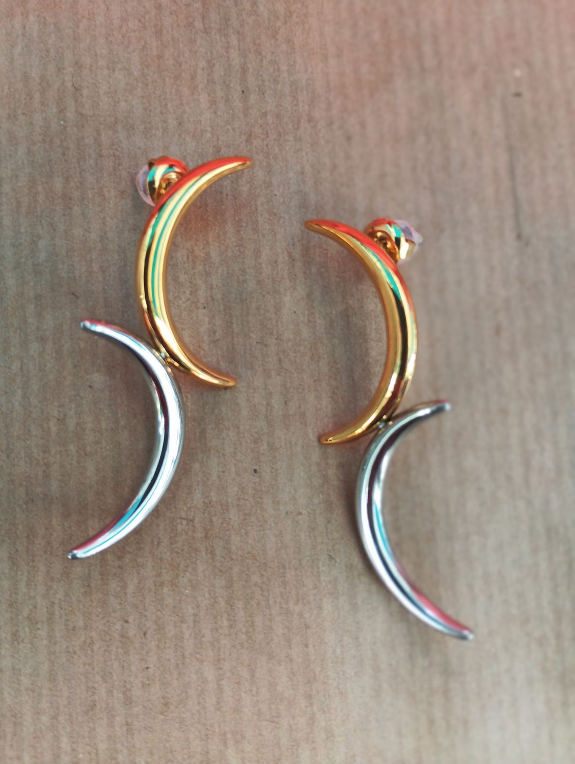 Boucles d'oreilles - lune