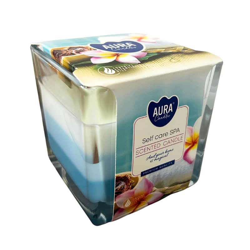 Bougie arc-en-ciel - Spa bien être