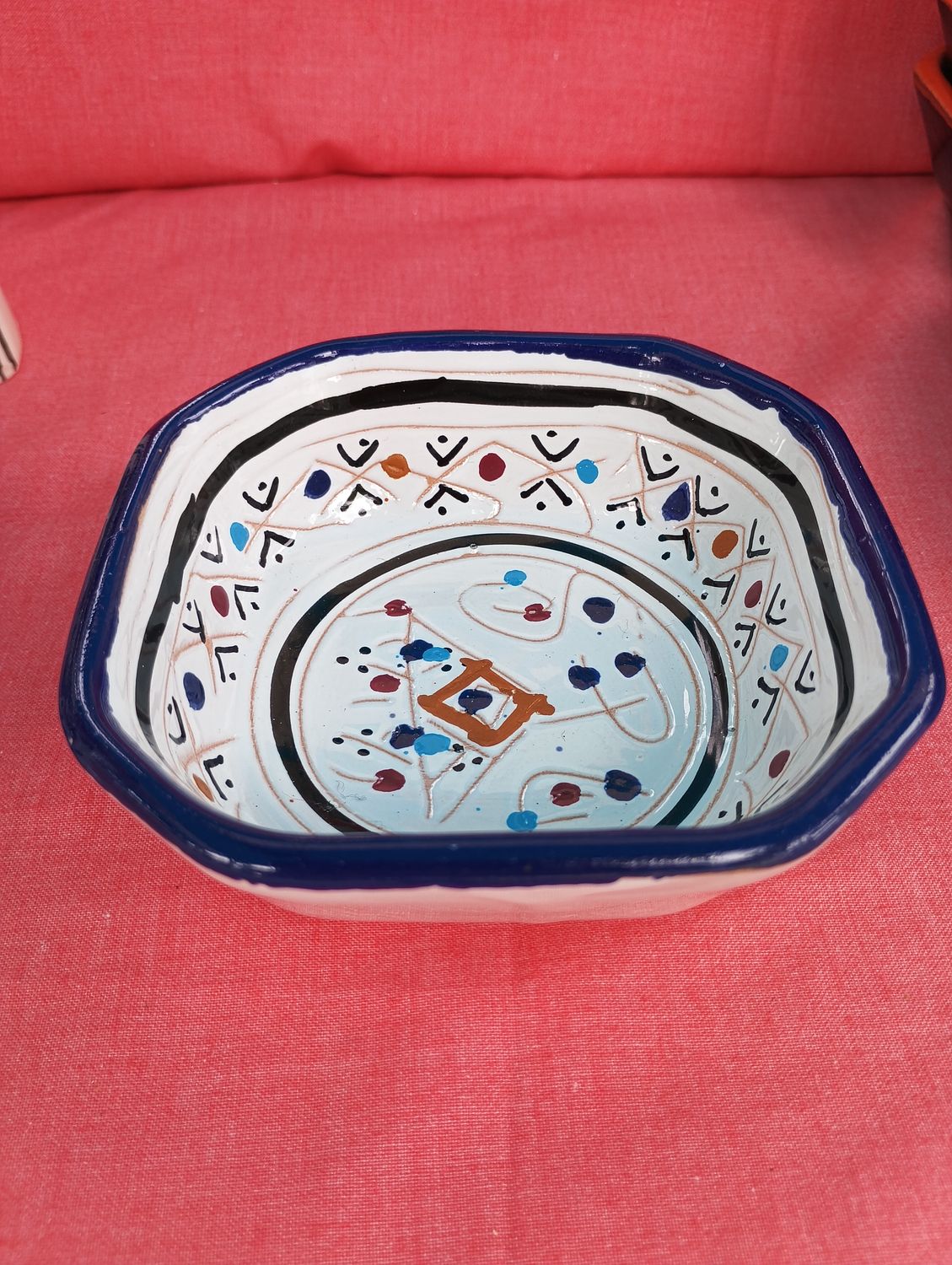 Bol carré artisanal - Tunisie