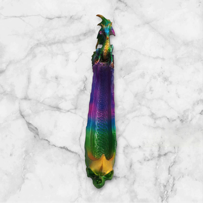 Porte encens - dragon multicolore Porte encens - dragon multicolore