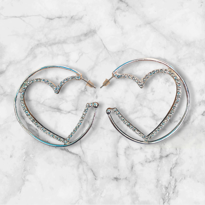 Boucles d'oreilles coeur