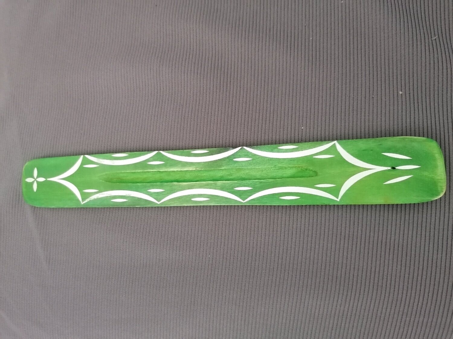 Porte encens en bois, vert