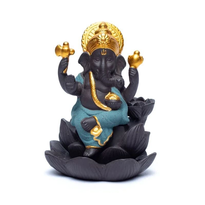 Fontaine à encens cônes + bâton - Eléphant Ganesh