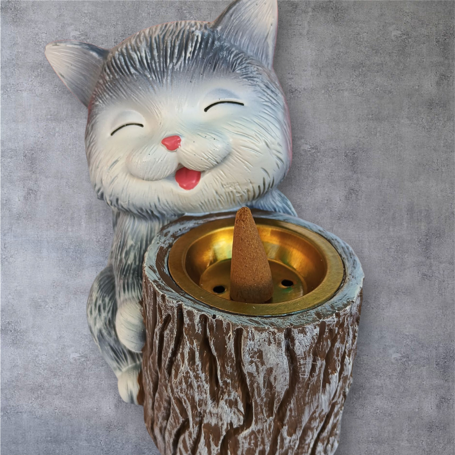 Porte encens - chat