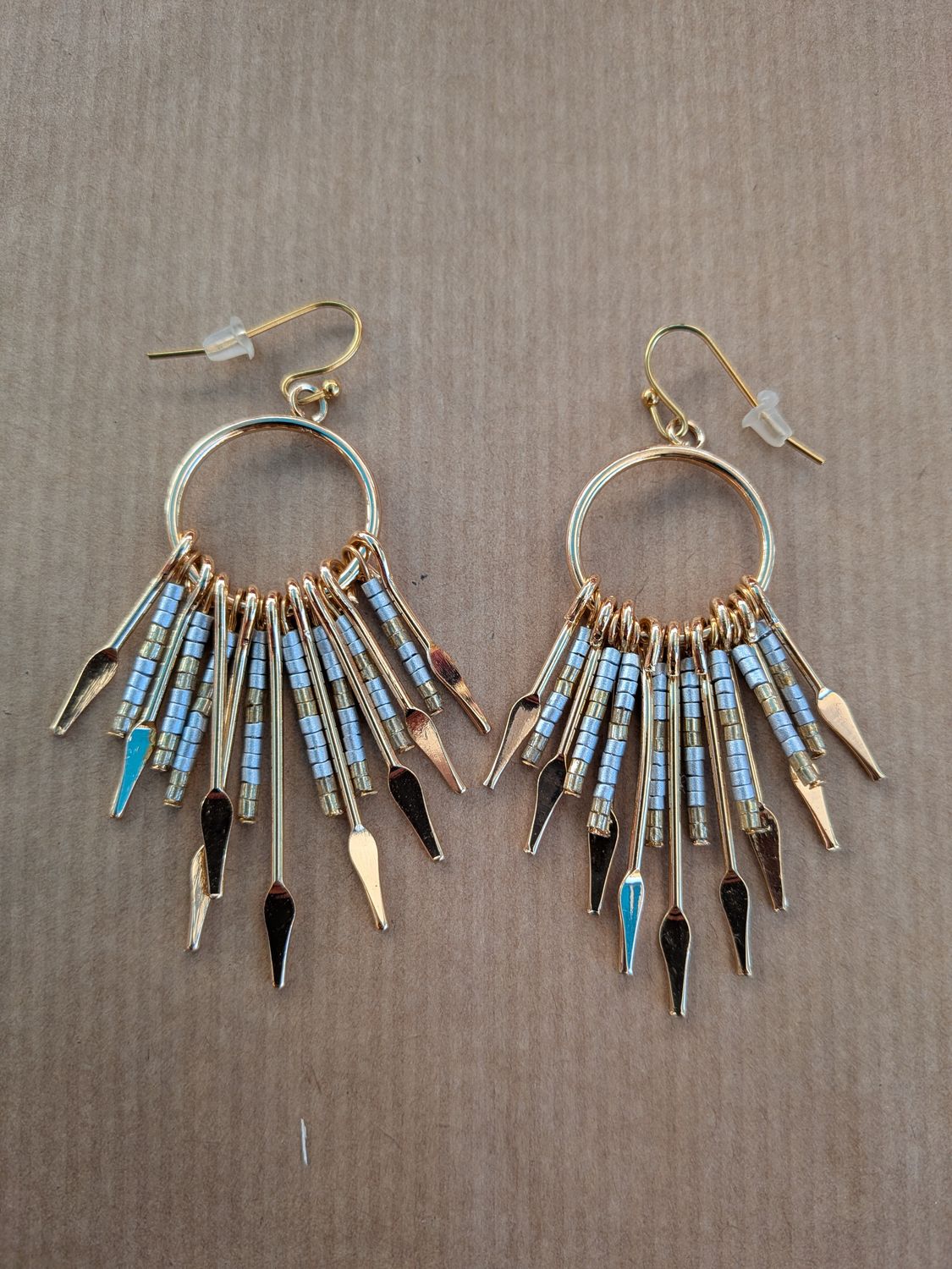 Boucle d'oreille "éclat solaire"