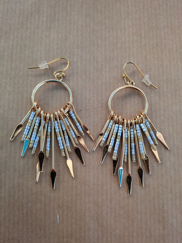Boucle d'oreille "éclat solaire"