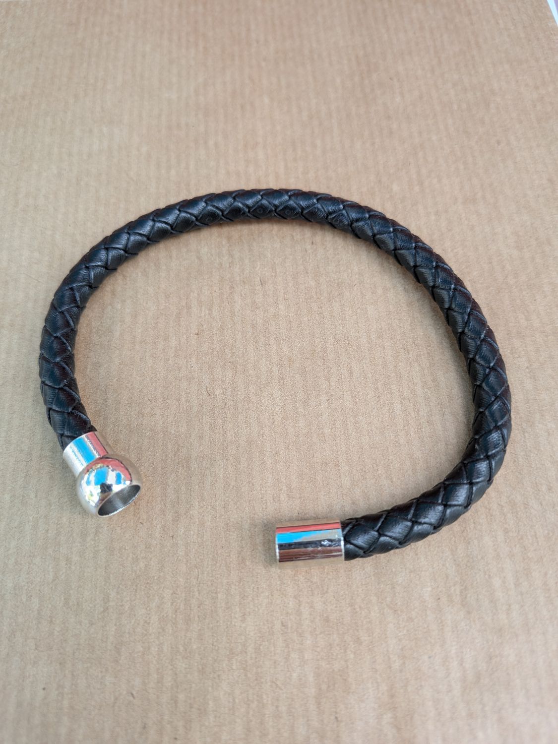 Bracelet homme Tressé noir Bracelet homme Tressé noir