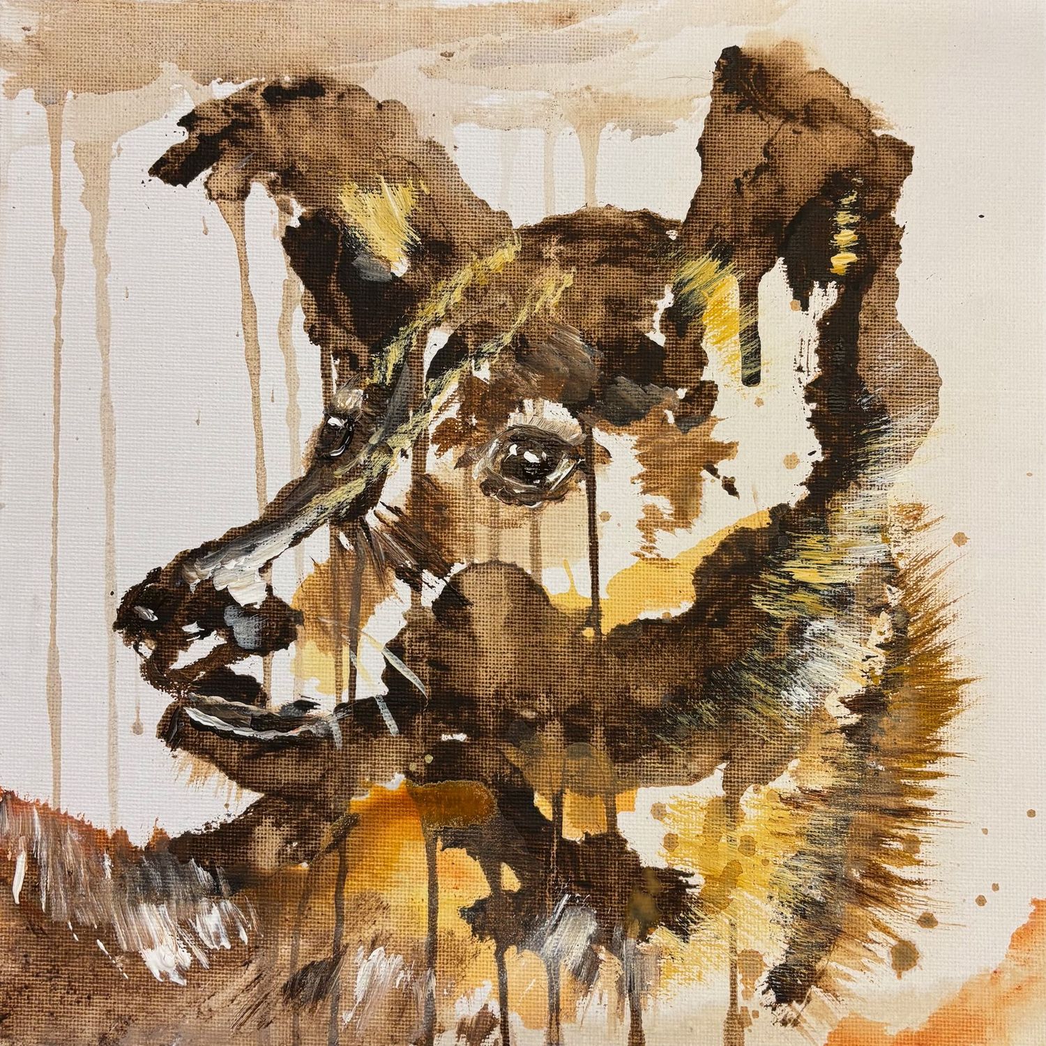 Schilderijtje geen wolf