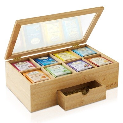 Bamboo Tea Box with Drawer
